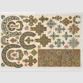 Altübergänge und Medaillen Dekoupage Seidenpapier