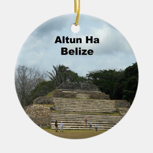 Altun Ha, Belize Keramik Ornament (Vorne)