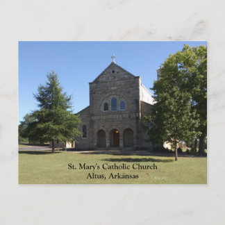 Altus Arkansas Katholische Kirche Postkarte