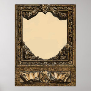 Altweinetikett Hinzufügen von Text Poster