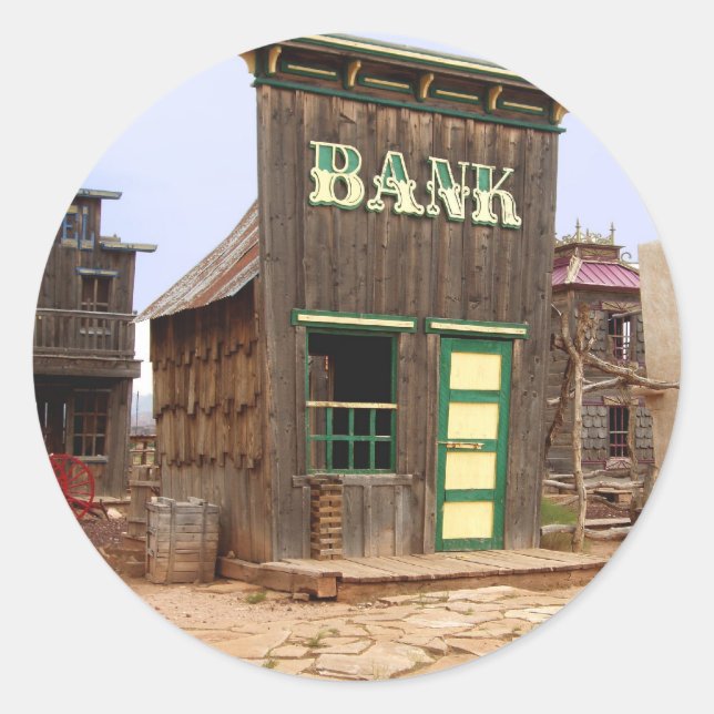 Altwestbank (Farbe) Runder Aufkleber (Vorderseite)