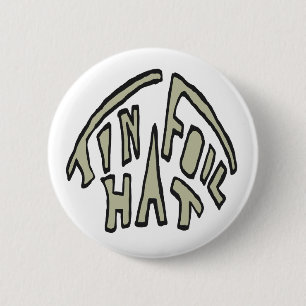 Alufolie-Hut Button