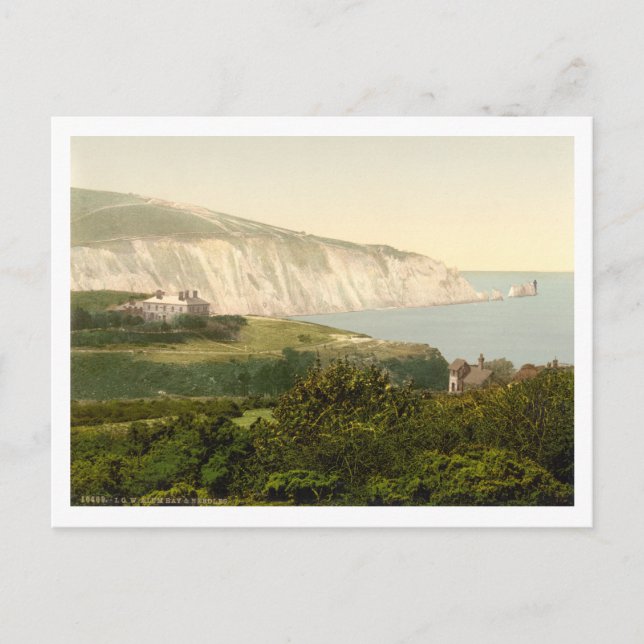 Alum Bay, Isle of Wight, England Postkarte (Vorderseite)