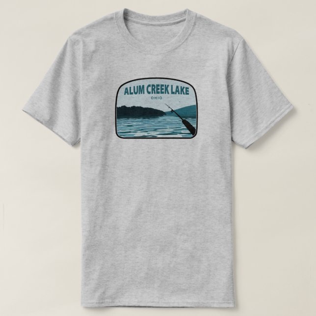Alum Creek Lake Ohio Angelo T-Shirt (Design vorne)