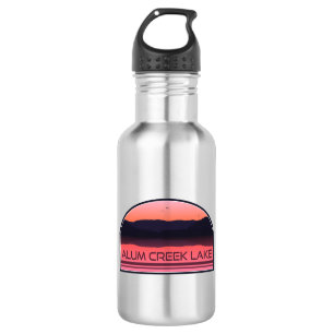 Alum Creek Lake Ohio Red Sunrise Edelstahlflasche
