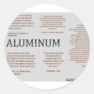 Aluminium1,png Runder Aufkleber