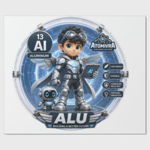 Aluminium  ATOMIVRA Geschenkpapier
