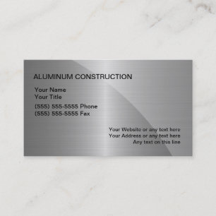 Aluminium-Bau-Geschäftskarten Visitenkarte