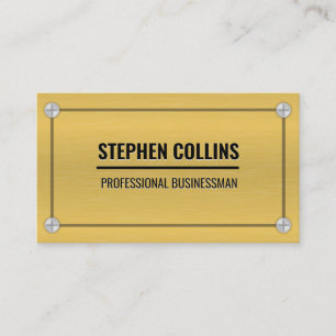 Aluminium-Metalle und Schrauben Visitenkarte