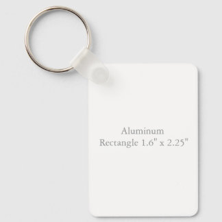 Aluminium-Rechteck, 4 cm x 5,7 cm Schlüsselanhänger