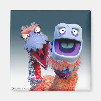 Aluminium- und Plastikmonster Magnet