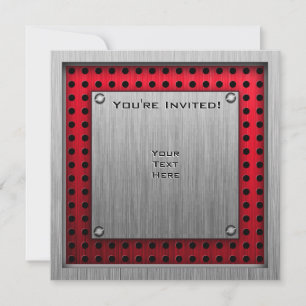 Aluminiumbürste aussehen Golfer Einladung