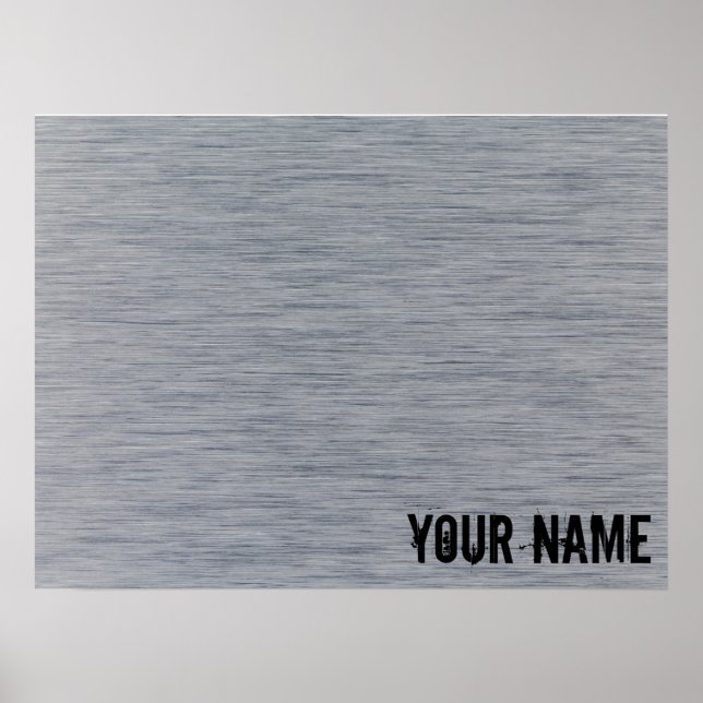 Aluminiumbürste Metallstruktur Poster (Vorne)