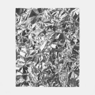Aluminiumfolie-Entwurfs-Silber-Farbe Fleecedecke