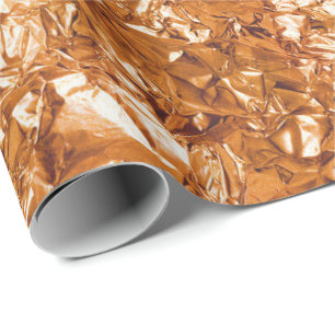 Aluminiumfolie-korallenrotes orange geschenkpapier