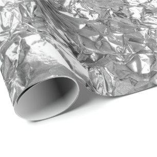 Aluminiumfolie-silbernes Grau-metallisches Geschenkpapier