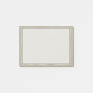 Aluminiumgrau prägeartige Blatt-Reben Post-it Klebezettel