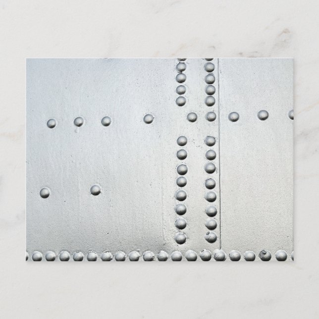 Aluminiumhaut Abstrakt Postkarte (Vorderseite)