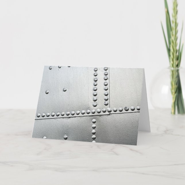 Aluminiumhaut Vintag Karte (Vorderseite)