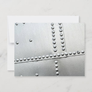 Aluminiumhaut Vintag Postkarte