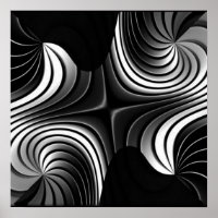 Aluminiumstreifen abstraktes Poster
