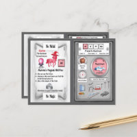 Alumna - Aluminum Horn Unicorn Game Card