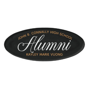 Alumni Black Gold High School Wiedersehen Custom Namenschild