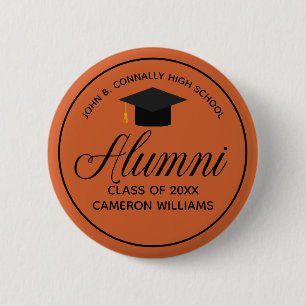 Alumni Orange High School Wiedersehen Individuelle Button