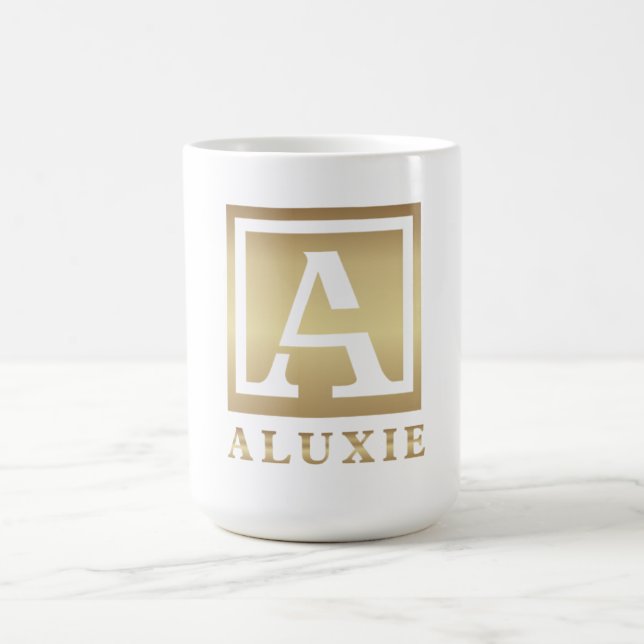 ALUXIE klassische weiße Tasse (Mittel)