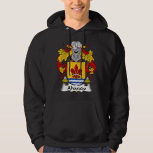 Alvarado Coat of Arms Familienwappen Premium Hoodie
