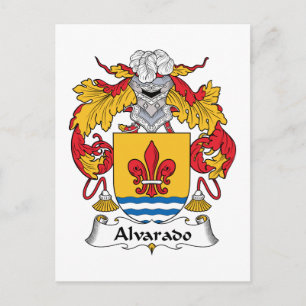 Alvarado Familienwappen Postkarte
