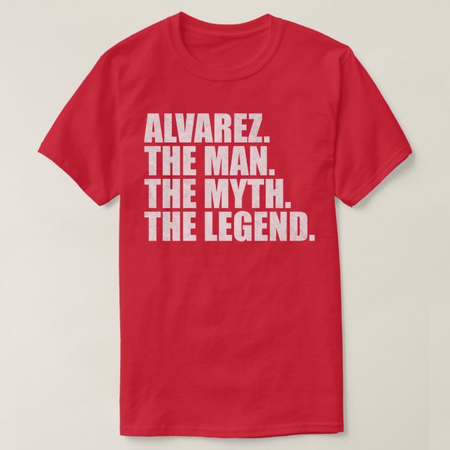 AlvarezAlvarez Familienname Alvarez Nachname Alvar T-Shirt (Design vorne)