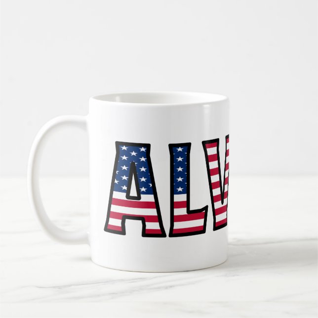 Alvaro Name Vorname USA styled Tasse Kaffeetasse (Links)