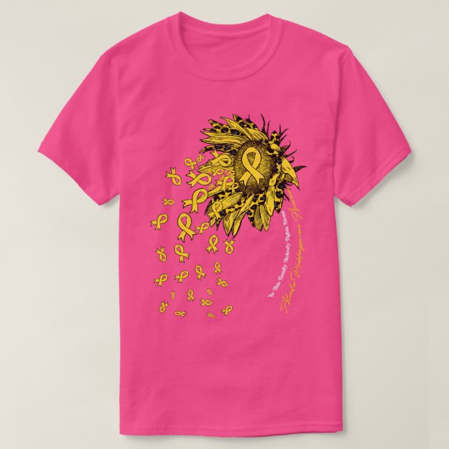 Alveolar Rhabdomyosarkom Aufklärungssonnenblume no T-Shirt (Design vorne)