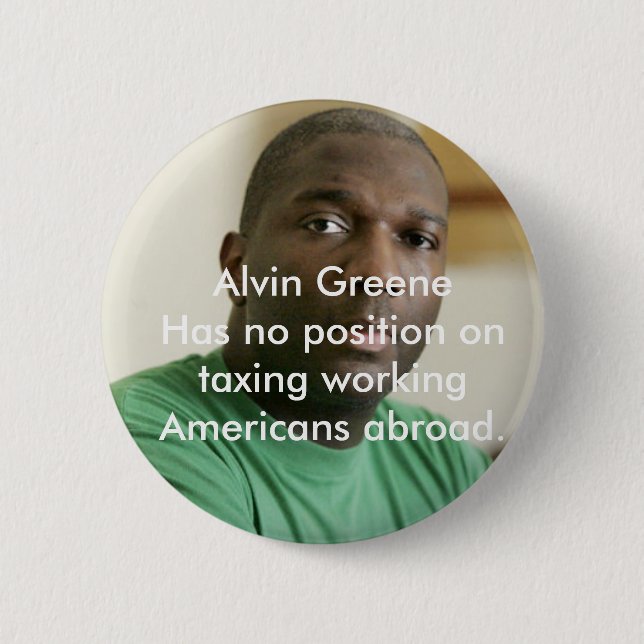 Alvin Greene Button (Vorderseite)