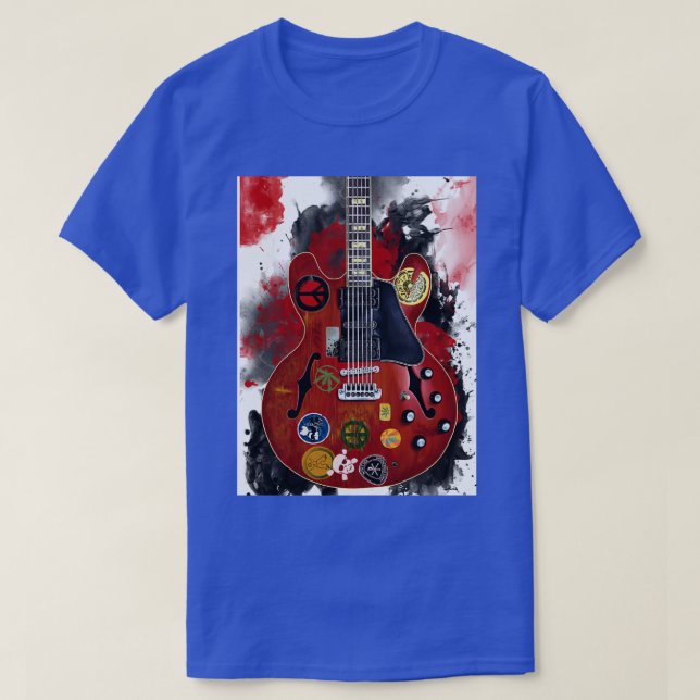 Alvin Lees elektrische Gitarre T-Shirt (Design vorne)