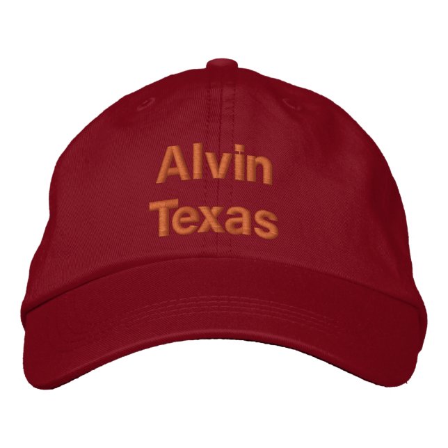 Alvin Texas Bestickte Baseballkappe (Vorderseite)