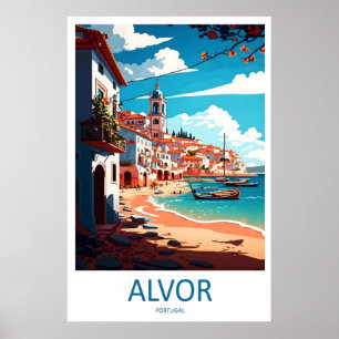 Alvor Vintage Reiseposter Skigebiet Nationalpark Poster