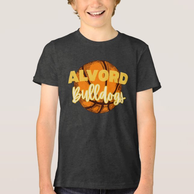 Alvord TX Bulldogs Basketball T - Shirt (Vorderseite)