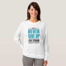 Alway Never Give Up – Motivations-Triblend-Shirt