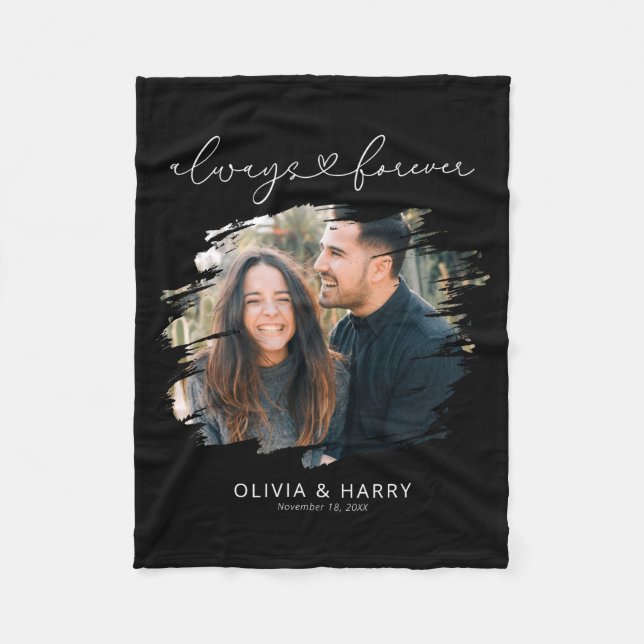 Always And Forever Couple Photo  Fleecedecke (Vorderseite)