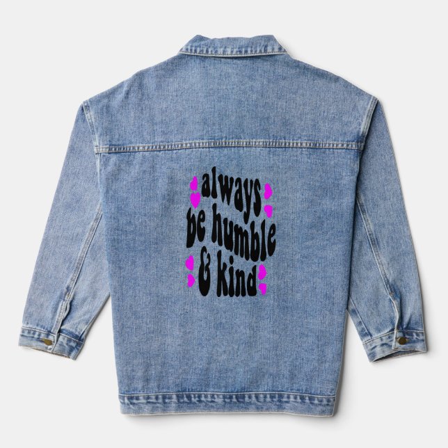 always be humane jeansjacke (Rückseite)