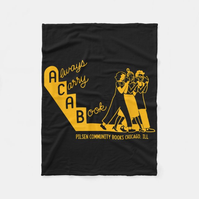 Always Carry A Book Lsen Community Books Chicago T Fleecedecke (Vorderseite)