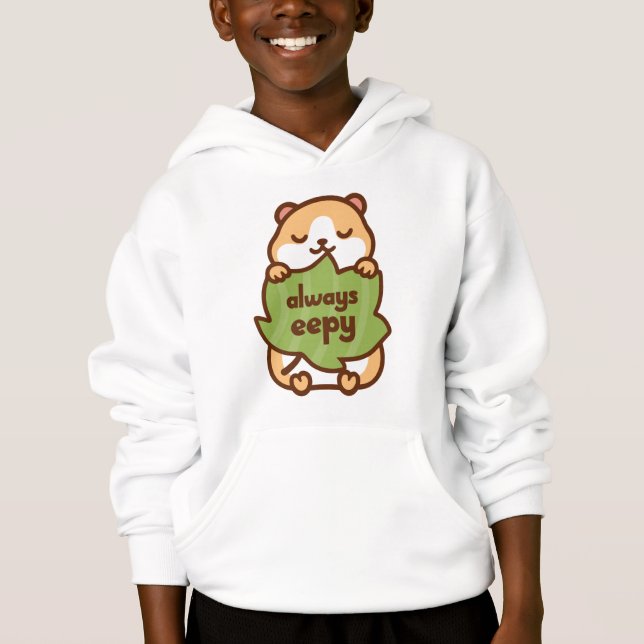 Always Eepy Hamster T-Shirt Hoodie (Vorderseite)