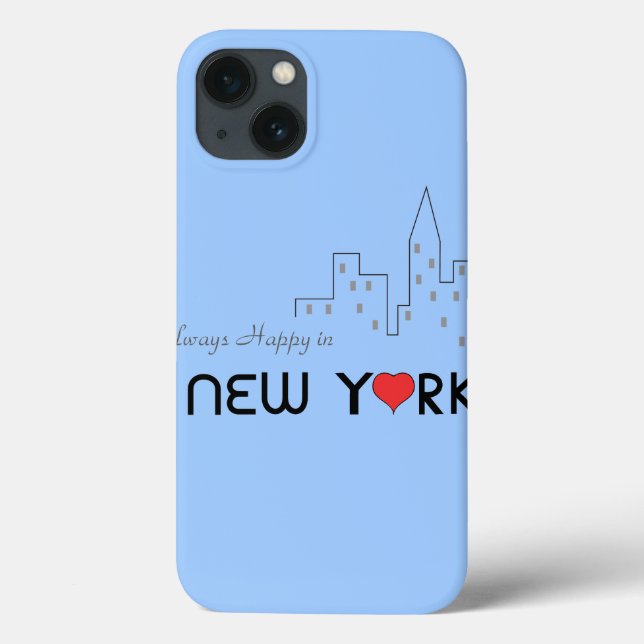 Always Happy in New York Case-Mate iPhone Hülle (Rückseite)