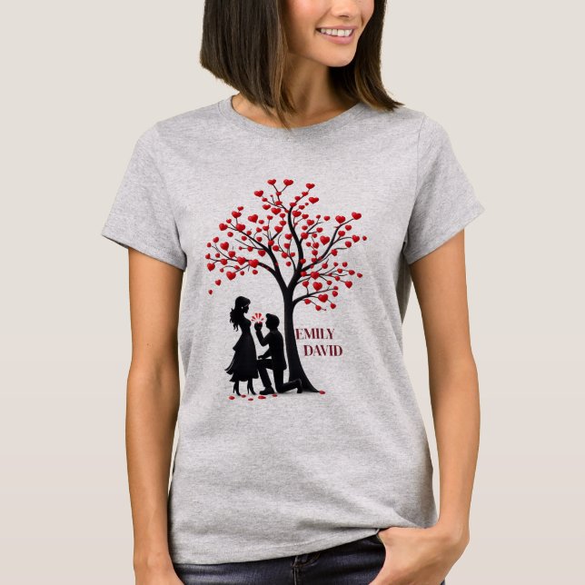 Always Love Wins Romantic Couple Women’s T-Shirt. T-Shirt (Vorderseite)