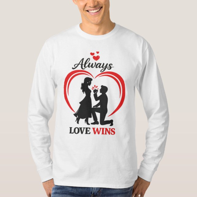 Always Love Wins – Unisex Long Sleeve Tee (Vorderseite)