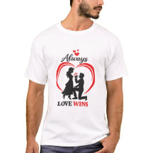 Always Love Wins Valentine Couple Tee