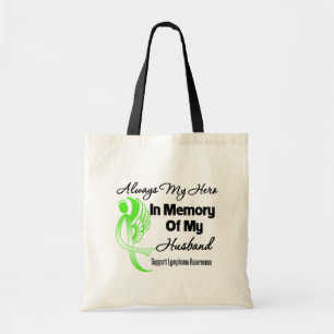 Always My Hero In Memory Husband - Lymphoma Tragetasche