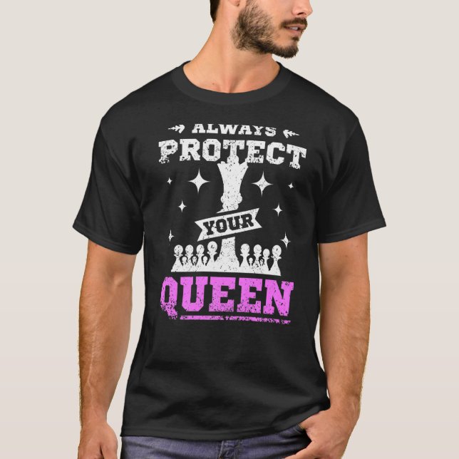 Always protect your queen chess Premium T-Shirt (Vorderseite)